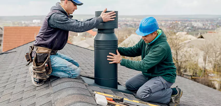 Chimney Flashing Replacement for Storm Damage in Norman