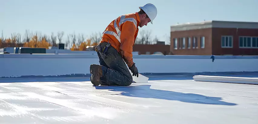 Flat Roof Drain Installation in Norman