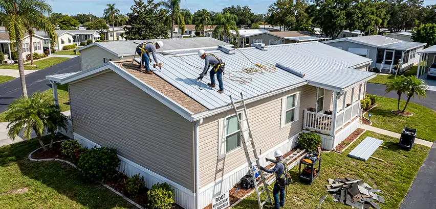 Mobile Home Metal Roof Replacement in Norman