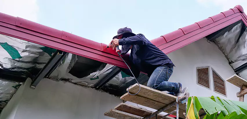 Residential Wind Damage Roof Repair in Norman